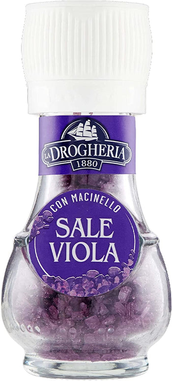 La Drogheria 1880 Linea Macinelli, Sale Viola, Aromatizzato Con Vino Rosso, Ideale Per Carni Alla Griglia E Risotti, 90 g